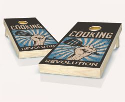 "Cooking Revolution" Cornhole Set